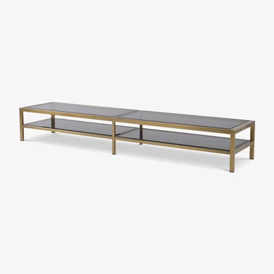 Olivia's Eichholtz Duel TV Cabinet in Brushed Brass