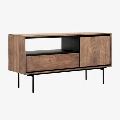 Olivia's DTP Home Metropole TV Stand in Recycled Teakwood Finish / Large