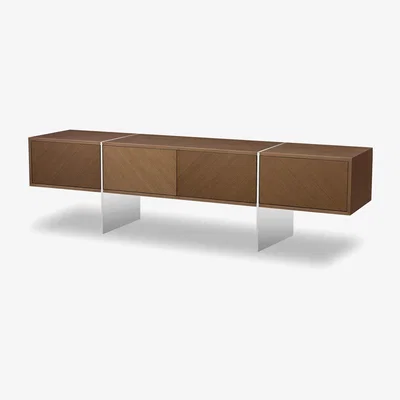 Olivia's Liang & Eimil Nautilus Tv Stand Coffee Teak