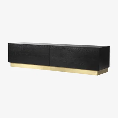 Olivia's Liang & Eimil Mega Media Unit Brushed Brass Base