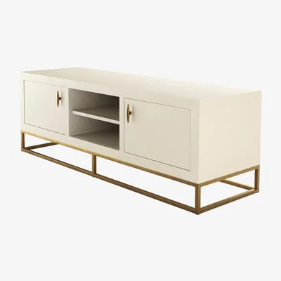 Olivia's DI Designs Hampton TV Unit - Ivory Shagreen