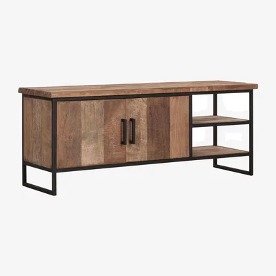 Olivia's DTP Interiors Beam TV Stand in Mixed Wood