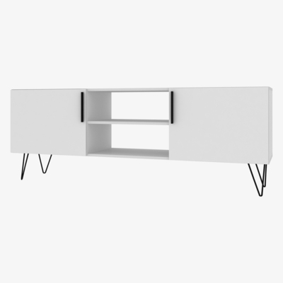 Out & Out Original Memphis White TV Unit - 160cm
