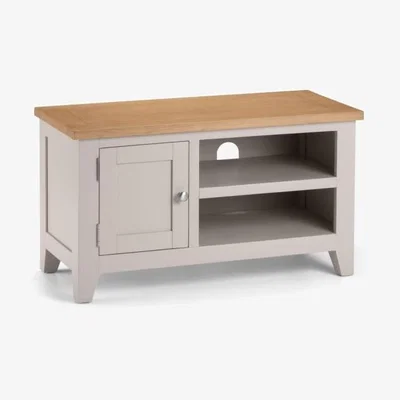 Downtown Julian Bowen Richmond TV Unit - Elephant Grey/Pale Oak