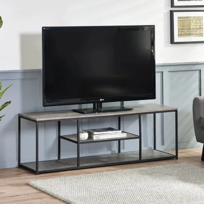 Downtown Julian Bowen Staten TV Unit In Grey/Black