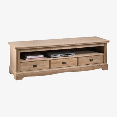 Downtown Wood Bros Henley TV Cabinet - Antique Oak, Geometric