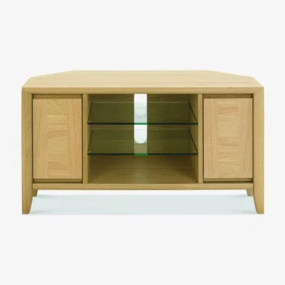 Downtown Brampton Oak Corner Entertainment Unit
