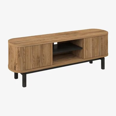 Downtown Kingston Rustic Oak Entertainment Unit