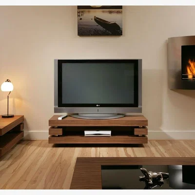 Quatropi Modern Designer TV Cabinet / Stand Walnut  Stunning AG Studios 397F