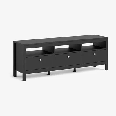 The Range Madrid 3-Drawer TV-Unit - Black