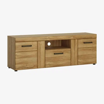 The Range Cortina 2-Door 1-Drawer Tall TV Cabinet