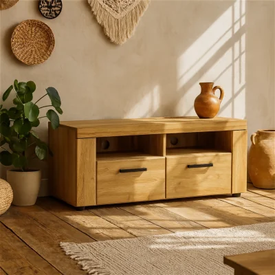 The Range Larkwood 2 Drawer TV Media Cabinet - Natural