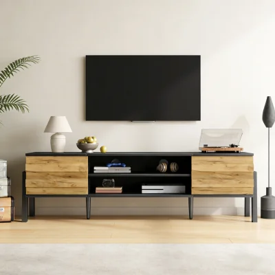 The Range Modern TV Console with Soft Close Hinges