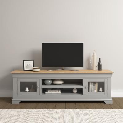 The Range Bordeaux TV Stand (Fully Assembled) - Pebble Grey