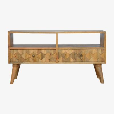 The Range Pineapple Carved Media Unit - Orange