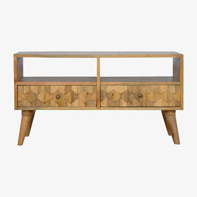 The Range Pineapple Carved Media Unit - Orange