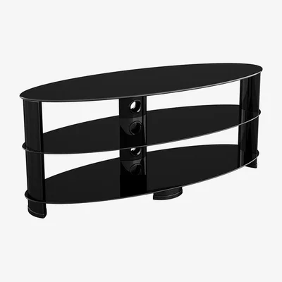 The Range Oval Glass TV Stand - 120cm