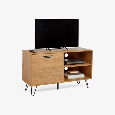 The Range Compact TV Unit with Storage Cupboard - Beige