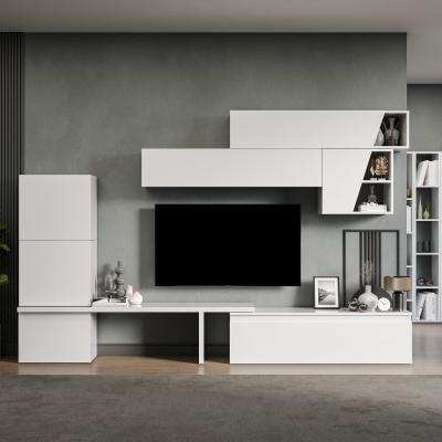 The Range Minsk Wall Mounted Entertainment Center - High gloss White