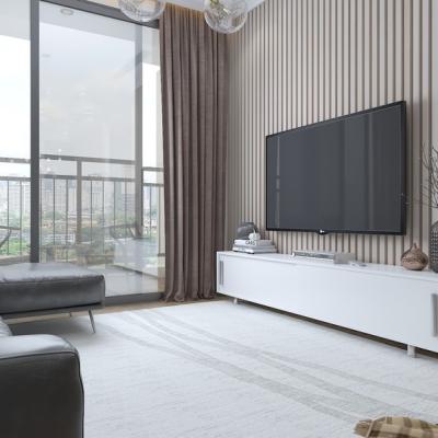 The Range Classy 180cm Wide TV Unit TV Stand with Sliding Doors - White