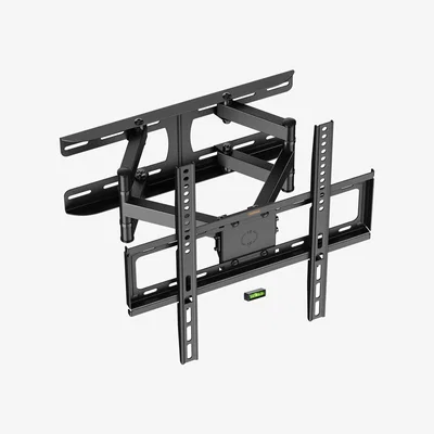 The Range Tilt and Swivel TV Mount with Spirit Level for Curved or Flat Screen - Black
