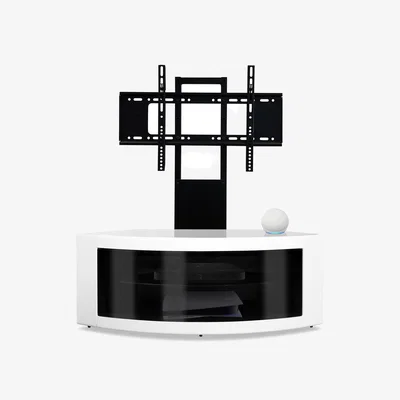 The Range PANGEA Curved True-Corner TV Stand  - Black