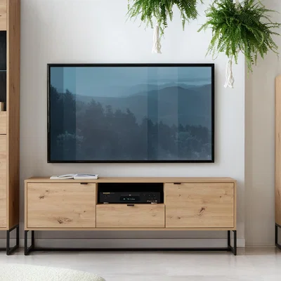 The Range Amber TV Stand  - Oak