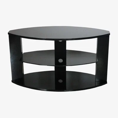 The Range Oval TS1251A Black 3 Shelves TV stand - Black