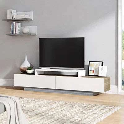 The Range Lusi TV Stand and Media Console - Cordoba and White - White