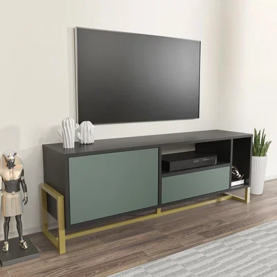 The Range Utopia Modern Tv Unit Tv Stand - Black&Green