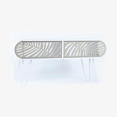 The Range Illia Maxi TV Stand, TV Table 106x30x48 cm - White
