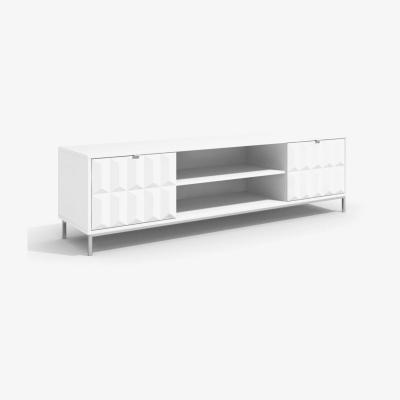 The Range Siena 2 Door High Gloss TV Stand Storage Unit - White
