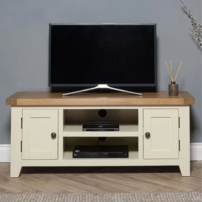 The Range Painted Oak Tv Media Unit - Brown