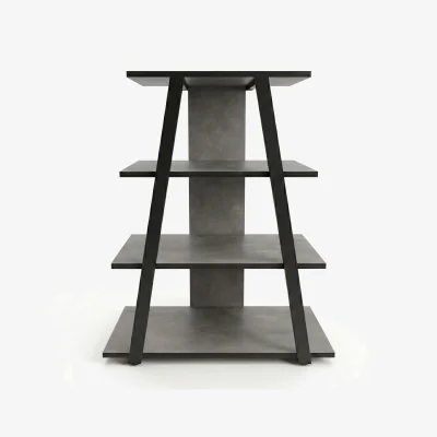 The Range Decortie Lyno Mini TV Unit For TVs Up To 24in With 3 Shelves - Retro Grey