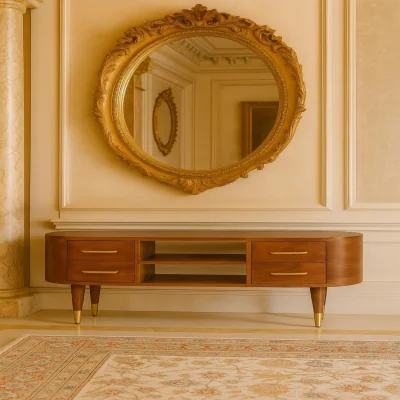 The Range Solid Wood Valenza Media Unit - Brown