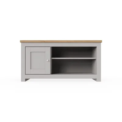 The Range Lisbon Grey 1 Door TV Cabinet  - Grey