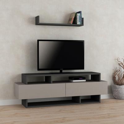 The Range Rela Modern TV Stand Multimedia Centre TV Unit With Storage - Anthracite Grey