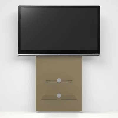 The Range Alphason Mercury 2 Shelf TV Stand - Raw MDF