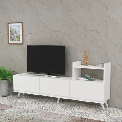 The Range Ezel TV Stand and Entertainment Center - White