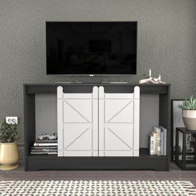The Range Home 140 cm Tv Stand Anthracite and White - Anthracite