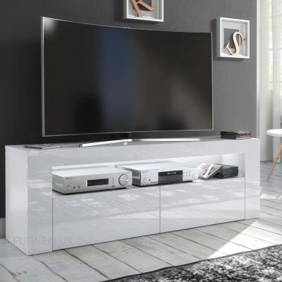 The Range Clifton 13 TV Stand - White LED