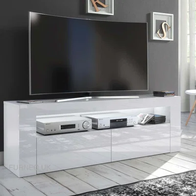 The Range Clifton 13 TV Stand - White LED