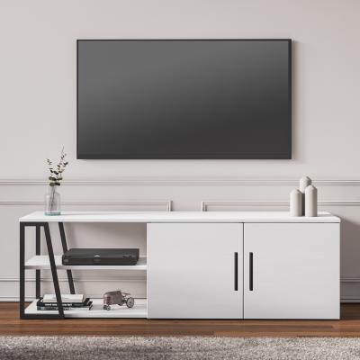 The Range Manzoni TV Stand - White and Black Colour - White