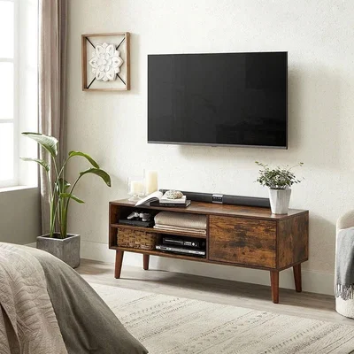 The Range 120 cm Wide TV Stand Cabinet for TVs up to 55 Inches - Brown