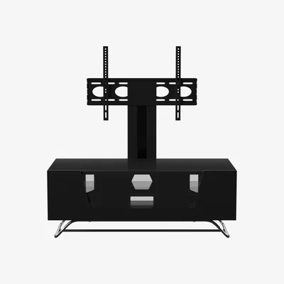 The Range Chromium 2 TV Stand Bkt 1000 - Black