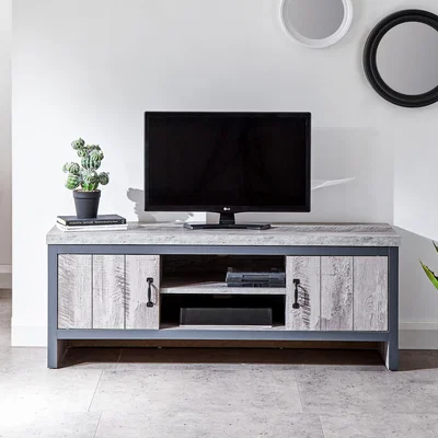The Range Boston 2 Door TV Unit - Grey