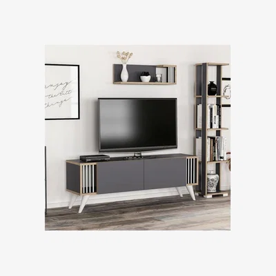 The Range Cage Anthracite TV Unit - Anthracite