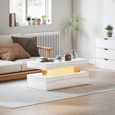 The Range HOMCOM TV Stand Cabinet with LED Lights and Remote Control for TVs up to 65" - w