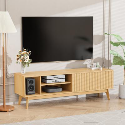The Range Large TV Cabinet Stand for TVs up to 60 Inch - Oak natural