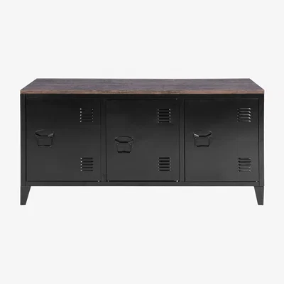 The Range Matapouri TV Cabinet Storage Box - Black Wood